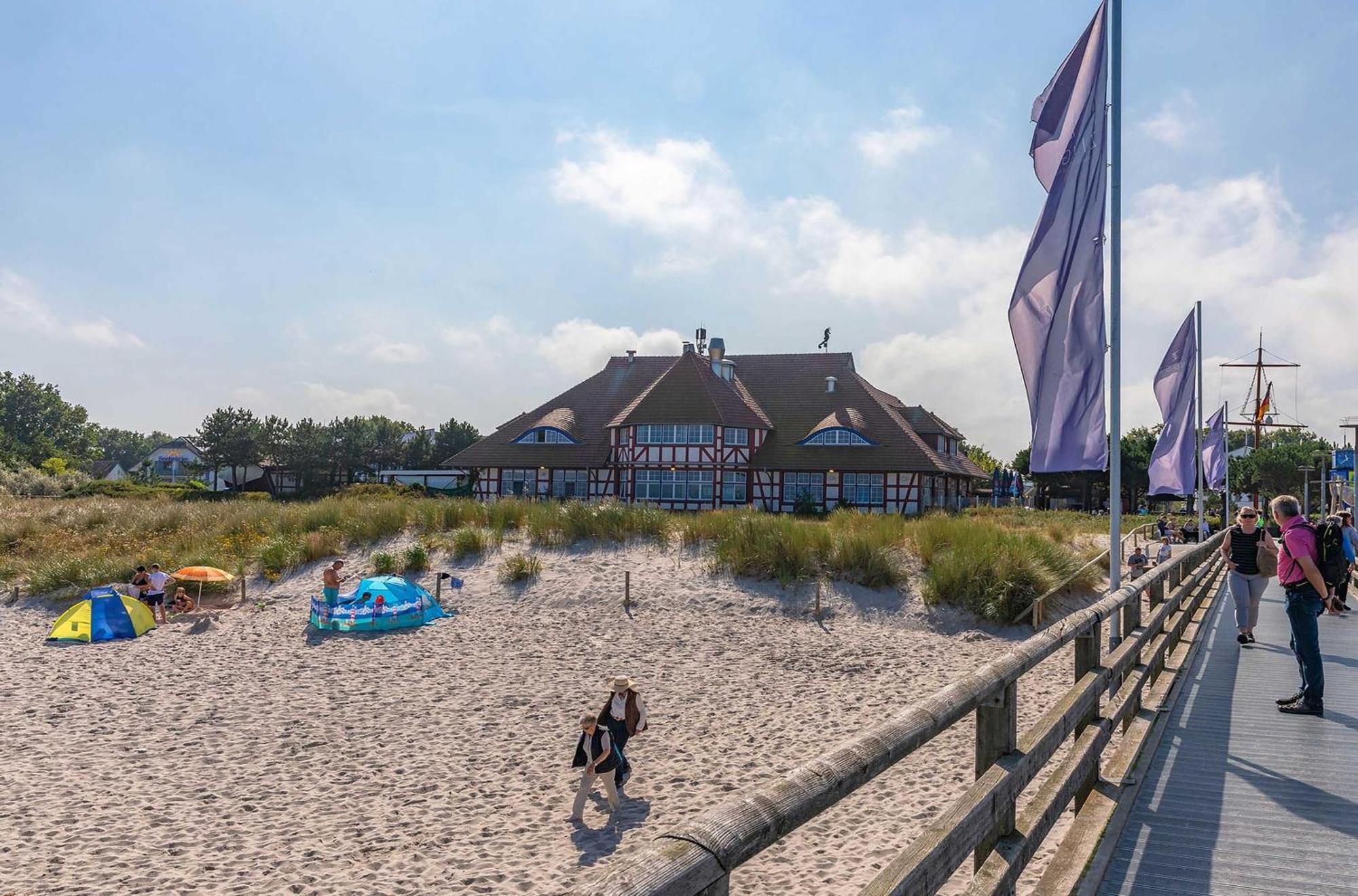 Seebaer Mit Terrasse Zingst Luaran gambar